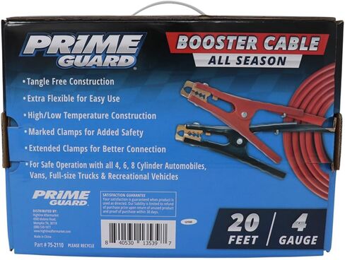 Prime Guard All Season Booster Cable | 20 Feet | 4 Gauge | SKU: 75-2110 in Saudi Arabia
