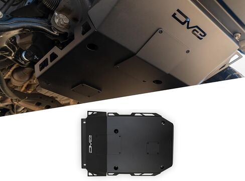 DV8 Front Skid Plate for 2016-2023 Toyota Tacoma | Features Oil Filter & Drain Bolt Access Covers | Pairs with DV8 Front Bumpers for 3rd Gen Tacoma | Fully Bolt-On | Micro-Texture Black Powder Coat in Kuwait