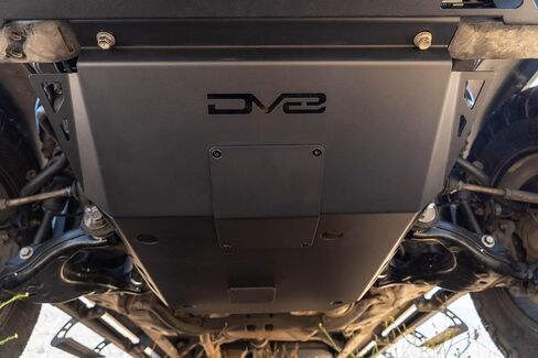 DV8 Front Skid Plate for 2016-2023 Toyota Tacoma | Features Oil Filter & Drain Bolt Access Covers | Pairs with DV8 Front Bumpers for 3rd Gen Tacoma | Fully Bolt-On | Micro-Texture Black Powder Coat in Kuwait