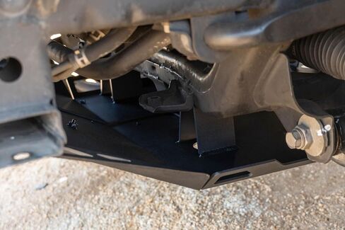 DV8 Front Skid Plate for 2016-2023 Toyota Tacoma | Features Oil Filter & Drain Bolt Access Covers | Pairs with DV8 Front Bumpers for 3rd Gen Tacoma | Fully Bolt-On | Micro-Texture Black Powder Coat in Kuwait
