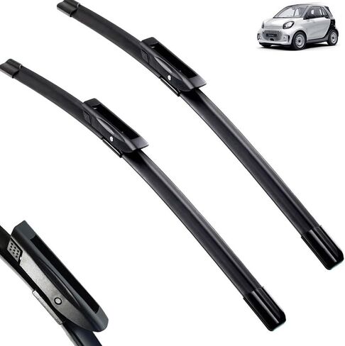 Compatible with Smart Fortwo 453 C453 A453 W453 2014-2022 EQ Front Wiper Blades Brushes Cutter Accessories 2016 2019 2018 2017 2020 2021 (Color : Front, Size : LHD) in Saudi Arabia