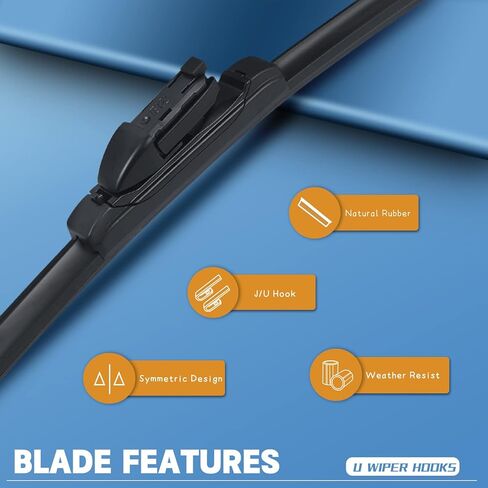 Replacement for 2009-2018 Volvo XC60 - MIKKUPPA 26"+20" Windshield Wipers - All Season Wiper Blades, Pack of 2 in Kuwait