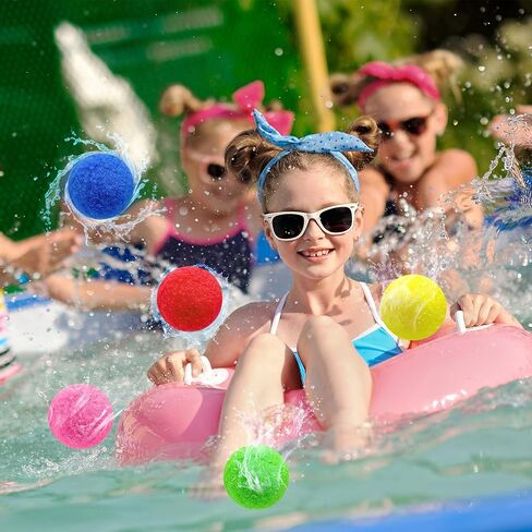 60PCS Reusable Water Balloons,Soft Splash Balls for Backyard Beach Pool,Water Toys for Adults Boys and Girls,Reusable Water Toys for Summer Fun and Family Activities in Saudi Arabia