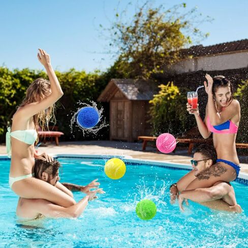 60PCS Reusable Water Balloons,Soft Splash Balls for Backyard Beach Pool,Water Toys for Adults Boys and Girls,Reusable Water Toys for Summer Fun and Family Activities in Saudi Arabia