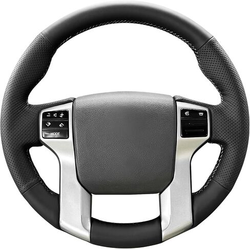 MEWANT Hand Stitch Steering Wheel Cover for Toyota 4Runner 2010-2024/Tacoma 2012-2023/Tundra 2014-2021/Sequoia 2014-2022/Land Cruiser Prado 150Series, Custom Fit DIY Wrap Interior Accessories in Kuwait