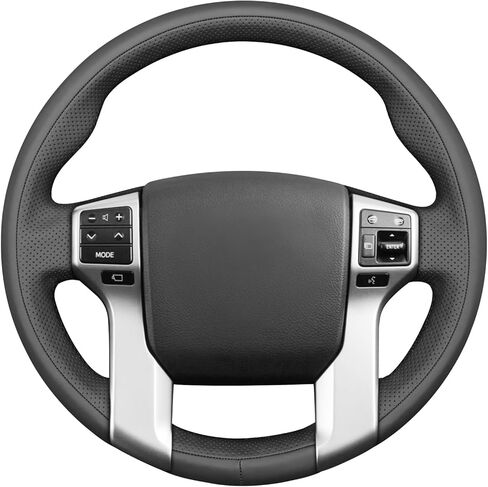 MEWANT Hand Stitch Steering Wheel Cover for Toyota 4Runner 2010-2024/Tacoma 2012-2023/Tundra 2014-2021/Sequoia 2014-2022/Land Cruiser Prado 150Series, Custom Fit DIY Wrap Interior Accessories in Kuwait