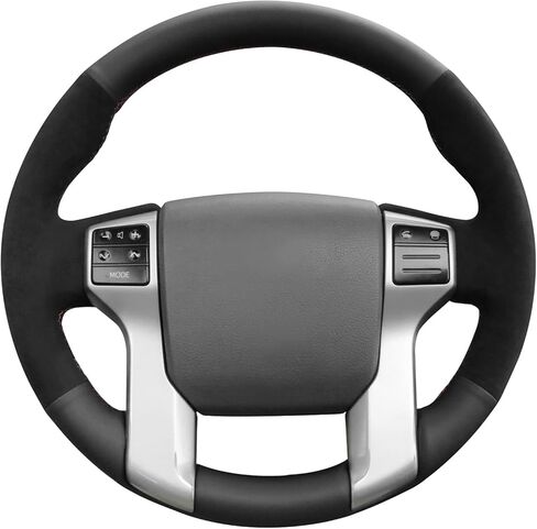 MEWANT Hand Stitch Steering Wheel Cover for Toyota 4Runner 2010-2024/Tacoma 2012-2023/Tundra 2014-2021/Sequoia 2014-2022/Land Cruiser Prado 150Series, Custom Fit DIY Wrap Interior Accessories in Kuwait