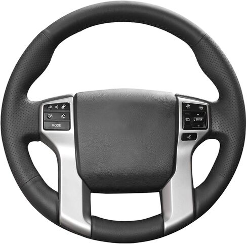 MEWANT Hand Stitch Steering Wheel Cover for Toyota 4Runner 2010-2024/Tacoma 2012-2023/Tundra 2014-2021/Sequoia 2014-2022/Land Cruiser Prado 150Series, Custom Fit DIY Wrap Interior Accessories in Kuwait