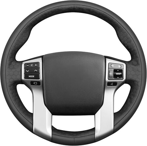 MEWANT Hand Stitch Steering Wheel Cover for Toyota 4Runner 2010-2024/Tacoma 2012-2023/Tundra 2014-2021/Sequoia 2014-2022/Land Cruiser Prado 150Series, Custom Fit DIY Wrap Interior Accessories in Kuwait