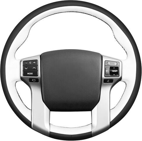 MEWANT Hand Stitch Steering Wheel Cover for Toyota 4Runner 2010-2024/Tacoma 2012-2023/Tundra 2014-2021/Sequoia 2014-2022/Land Cruiser Prado 150Series, Custom Fit DIY Wrap Interior Accessories in Kuwait
