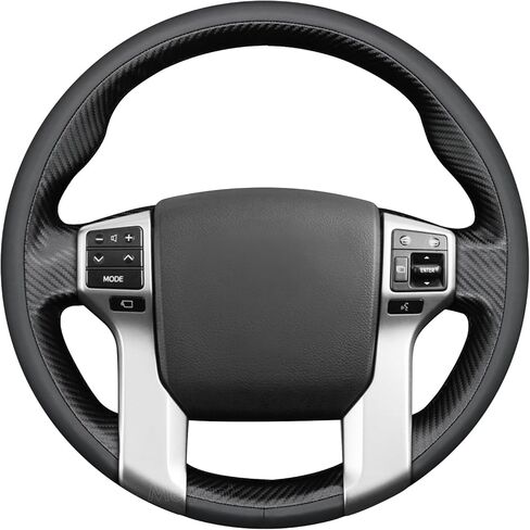 MEWANT Hand Stitch Steering Wheel Cover for Toyota 4Runner 2010-2024/Tacoma 2012-2023/Tundra 2014-2021/Sequoia 2014-2022/Land Cruiser Prado 150Series, Custom Fit DIY Wrap Interior Accessories in Kuwait