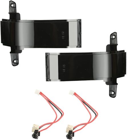ROCCS LED الوامض العنبر الجانب مرآة علامة بدوره إشارات سحب مرآة DRL أضواء البضائع وقوف السيارات ل2014-2019 تشيفي سيلفرادو جي إم سي سييرا 1500 2500HD 3500HD، عدسة مدخنة in Kuwait