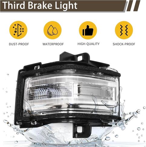 باب سحب مرآة بدوره إشارة ضوء مصباح مؤشر لفورد F-150 F-250 F-350 F-450 F-550 2015-2024 الركاب الجانب الباب سحب مرآة أضواء مؤشر مصباح LED الجانب in Kuwait
