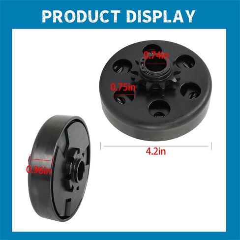 Silscvtt Go Kart Clutch 3/4 Bore 10 Tooth Replacement for 40/41/420 Chain Predator 212 Centrifugal Clutch 10T Replacement for Go Kart Minibike and Fun Kart Engine in Kuwait