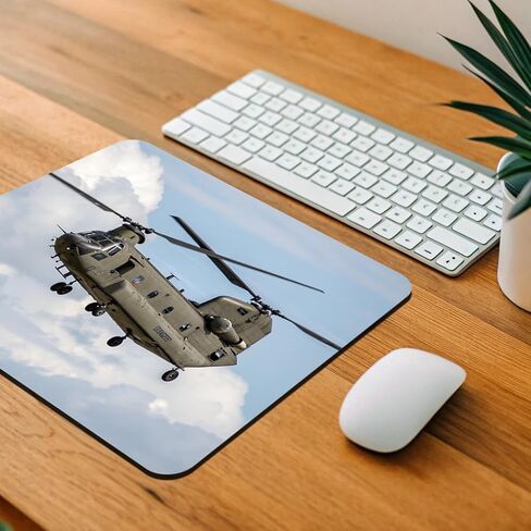 CH-47 Chinook Heavy-Lift Helicopter Low Profile Mouse Pad Mat in Kuwait