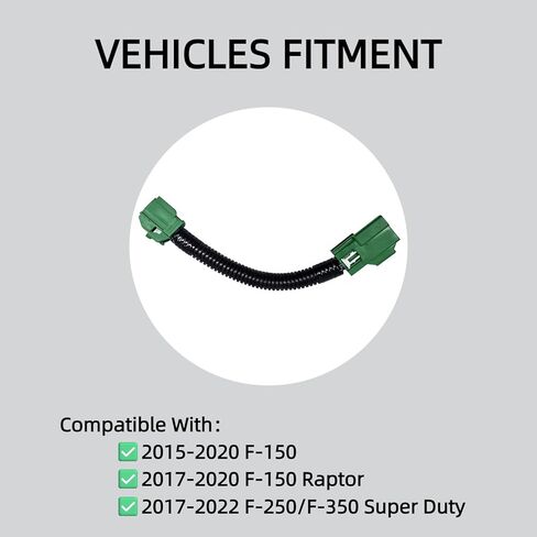Mirror Spot Light Speed Override Harness | Compatible with 2015-2020 Ford F-150, 2017-2022 F-250/F-350 Super Duty & Raptor, Always on at Any Speed, Plug & Play in Saudi Arabia