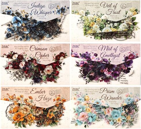 90-Piece Floral Quote PET Stickers for Journaling & Scrapbooking,Transparent Flower Stickers with Words, Aesthetic Collage Supplies for Planner, Cards & Paper Crafts in Saudi Arabia