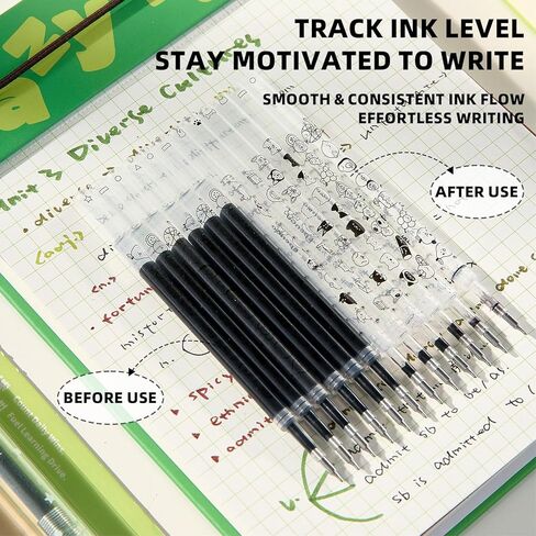 Fidget Pens, Gel Pens 0.5mm Fine Point with Mechanical Switch & Joystick,Fun Pens,Smooth Retractable Quick-Dry Black Ink, Click pen, Aesthetic Office & School Supplies for Gifts in Saudi Arabia