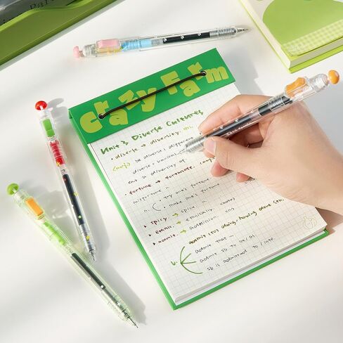 Fidget Pens, Gel Pens 0.5mm Fine Point with Mechanical Switch & Joystick,Fun Pens,Smooth Retractable Quick-Dry Black Ink, Click pen, Aesthetic Office & School Supplies for Gifts in Saudi Arabia