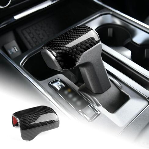 AIRSPEED for Ford F150 2021 2022 2023 2024 Carbon Fiber Gear Shift Knob Cover, Carbon Gear Head Interior Trim Accessory in Kuwait