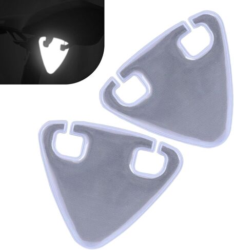 2 PCS Bike Safety Cycling Reflective, High Visibility Night Safety Riding Triangle Sign, Portable Bike Rear Rack Warning Accessory, Universal for Mountain Road Bikes (Green) in Saudi Arabia