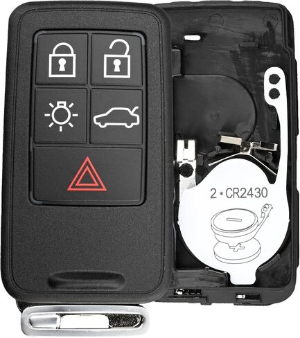KR55WK49264 حافظة مفتاح فوب متوافقة مع S60 2011-2018 S80 2007-2016 V60 2014-2018 V70 2008-2010 XC60 2010-2017 XC70 2008-2016 in Kuwait