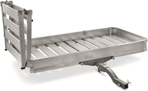 Guide Gear Vehicle Hitch Cargo Carrier, Pickup Truck Ramps Aluminum, Folding, 3-Position, Extra Large in Saudi Arabia