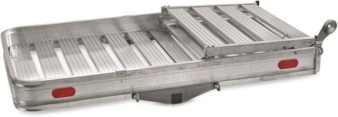 Guide Gear Vehicle Hitch Cargo Carrier, Pickup Truck Ramps Aluminum, Folding, 3-Position, Extra Large in Saudi Arabia