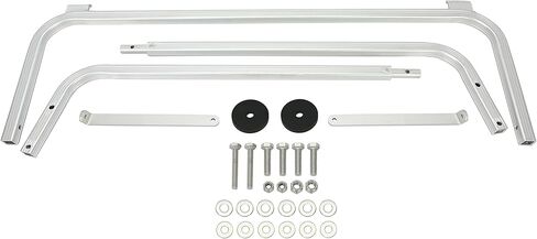 HECASA Golf Cart Roof Support Bracket Compatible with 1982-1999 Club Car DS & Carry All Models Roof Top Strut Silvery Aluminum in Kuwait