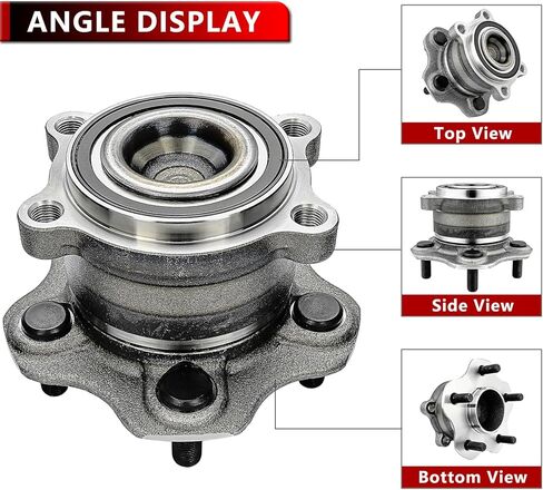 512388 (Pair) Rear Wheel Hub Bearing for Infiniti JX35 QX60 2013-2019, for Nissan Altima 07-18, for Nissan Maxima 2009-2019, for Nissan Murano 2015-2019, for Mitsubishi RVR 2011 in Saudi Arabia