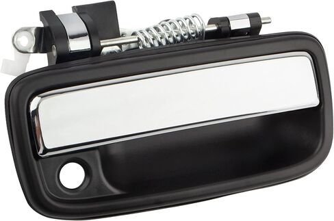 BOXI 769MX الجانب الأمامي الأيمن للراكب RH مقبض الباب الخارجي يناسب Toyota Tacoma 1995-2004 إطار أسود مزخرف مع رافعة من الكروم مع ثقب المفتاح (يستبدل 6921035030 TO1311123) in Kuwait