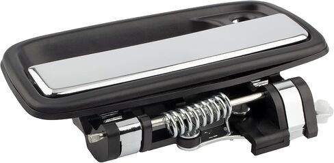 BOXI 769MX الجانب الأمامي الأيمن للراكب RH مقبض الباب الخارجي يناسب Toyota Tacoma 1995-2004 إطار أسود مزخرف مع رافعة من الكروم مع ثقب المفتاح (يستبدل 6921035030 TO1311123) in Kuwait