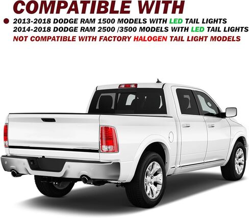JSBOYAT LED Tail Lights Assembly Compatible With 2013-2018 Dodge Ram 1500/2014-2018 Dodge Ram 2500 3500,68093080AC CH2800202 Right Passenger Side in Saudi Arabia