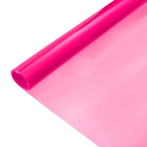 PATIKIL 12"x48" Car Light Tint Film, Vehicle Headlight Brake Fog Light Self Adhesive Tint Film Sticker Sheet Roll for Car Truck RV SUV, Pink in Kuwait