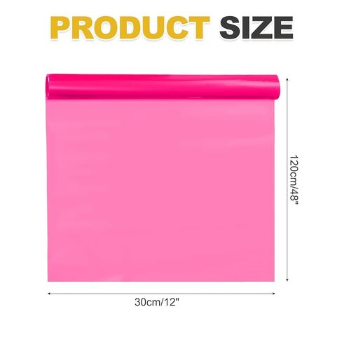 PATIKIL 12"x48" Car Light Tint Film, Vehicle Headlight Brake Fog Light Self Adhesive Tint Film Sticker Sheet Roll for Car Truck RV SUV, Pink in Kuwait