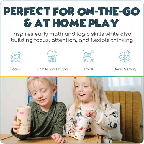 Roll & Match Legacy - Matching Games for Toddlers 3-5 - Fun Animal Educational Preschool Learning Activities, Early Learning, Family Game Nights, Travel - Boost STEM Skills & Concentration in Saudi Arabia