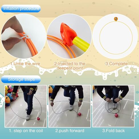 Pool Rings for Diving,3Pcs Swim Through Rings for Pool, Diving Toys for Pool, No Assembly Required,for Underwater Training, Water Swimming Party… in Saudi Arabia