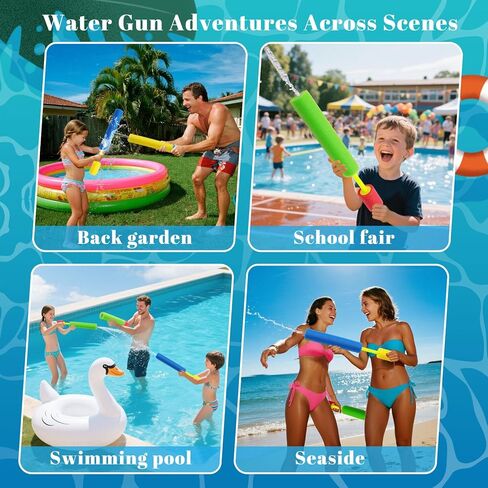 24 Pcs Water Squirter for Kids, Water Blaster Soaker Guns Foam Water Guns Pool Toys Outdoor Beach Swimming Pool Summer Water Fighting Toys for Adult Toddlers Kids in Saudi Arabia