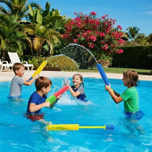 24 Pcs Water Squirter for Kids, Water Blaster Soaker Guns Foam Water Guns Pool Toys Outdoor Beach Swimming Pool Summer Water Fighting Toys for Adult Toddlers Kids in Saudi Arabia