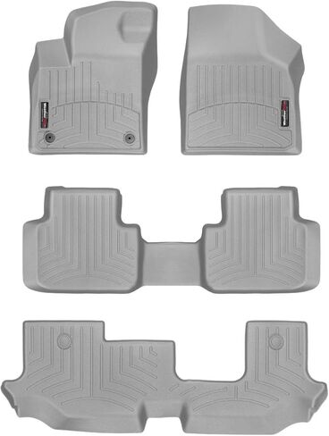 WeatherTech Custom Fit FloorLiners for VW Atlas, Atlas, Full Set (4415501-441084-4-3), Black in Kuwait
