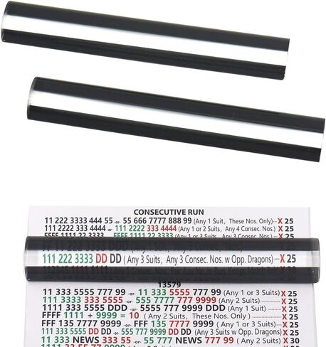 Pack of 2 Mahjong Magnified Line Reader Finder with 2X Magnification, Mahjong Card Magnifier Magnifying Line Guide (Green) in Saudi Arabia