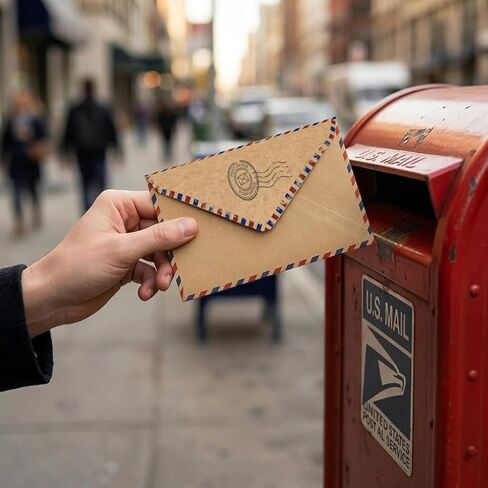 90 Pack Airmail Stationery Paper Set, Vintage Letter Writing Paper and Envelopes Set for Invitations, thank you Letters, or Casual Letters(6.9 x 9.25 In) in Saudi Arabia