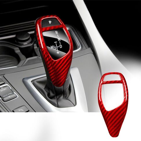 غطاء واقي من الألياف الزجاجية الحقيقية متوافق مع BMW F20 F21 F22 F23 F30 F32 F33 F34 F35 F36 F06 F12 F13 F25 F26 F15 F16 GT3 I8 الملحقات الداخلية (2010-2020) - أحمر لامع in Kuwait