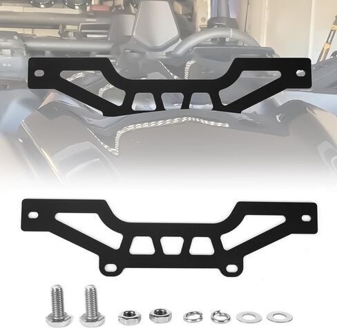 PSLER Shock Tower Front Light Bar Bracket Mount Kit لـ 2017-2024 Maverick X3 & X3 Max X RS Turbo R، 10-14 بوصة LED حامل شريط الضوء الأمامي ملحقات مجموعة التثبيت، أسود in Kuwait