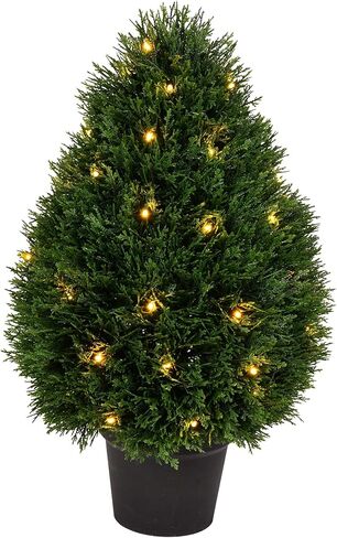 Vickerman Artificial 36" High x 20" Wide Cedar Teardrop Shaped Bush in Saudi Arabia