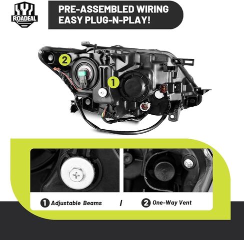 Halogen Headlights Assembly with LED DRL Strip for 2014-2016 Rogue Headlamp Replacement Driver & Passenger Side (NO PROJECTOR) in Saudi Arabia