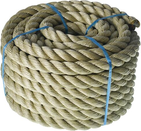 HOSTIC Twisted 3 Strand Polypropylene Synthetic Rope Multipurpose Artificial Manila Rope 3/4 Inch x 100 Feet in Saudi Arabia