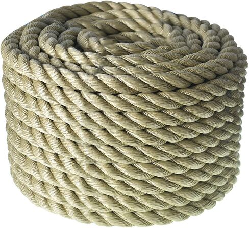 HOSTIC Twisted 3 Strand Polypropylene Synthetic Rope Multipurpose Artificial Manila Rope 3/4 Inch x 100 Feet in Saudi Arabia
