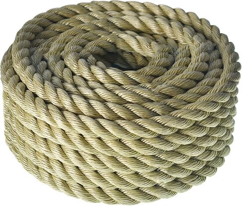 HOSTIC Twisted 3 Strand Polypropylene Synthetic Rope Multipurpose Artificial Manila Rope 3/4 Inch x 100 Feet in Saudi Arabia