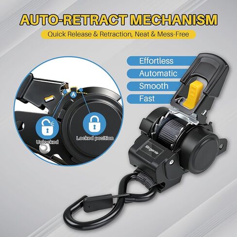 Bolt on Ratchet Straps 1INx5FT Auto Retractable Ratchet Tie Downs to Trailer Mountable Transom Straps for Boat, Jet Ski, RZR, ATV in Saudi Arabia